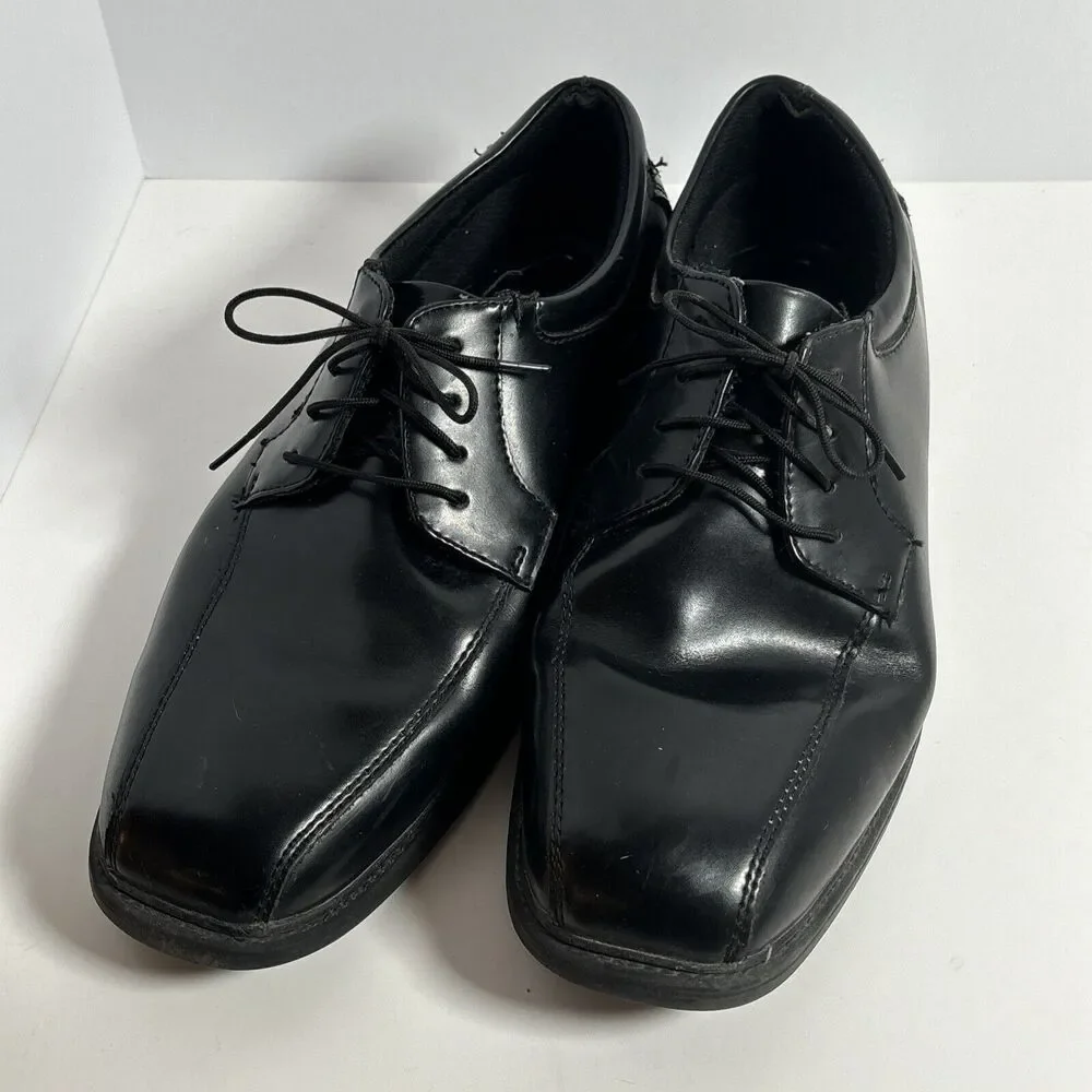Nunn Bush Men's Size 10 1/2 M Black Leather Dress Shoes Lace Up Comfort Gel
